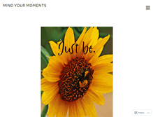 Tablet Screenshot of mindyourmoments.com